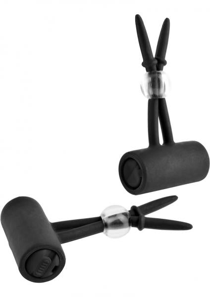 Fetish Fantasy Limited Edition - Vibrating Silicone Nipple Lassos