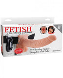 Fetish Fantasy 9in Vibrating Hollow Strap-on With Balls
