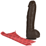 Bam Huge Realistic Cock 13 Inch - Brown