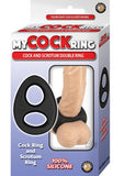 My Cockring Cock And Scrotum Double Ring Black