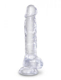 King Cock Clear 8in Cock with Balls