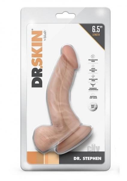 Dr. Skin Dr. Stephen 6.5 In. Dildo With Balls Beige