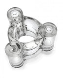 Oxballs Buzz Squeeze Triple-vibe Ballstretcher Flextpr Clear