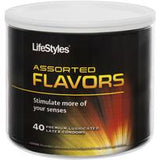 Lifestyles Condoms Assorted Flavors 40 Pieces Bowl