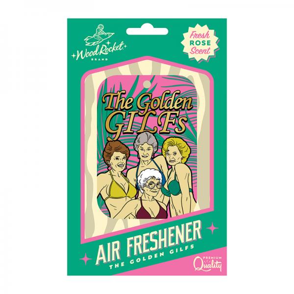 Wood Rocket Air Freshener Golden Gilfs