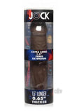 Jock Extra Long Penis Extension Sleeve 1.5in Dark