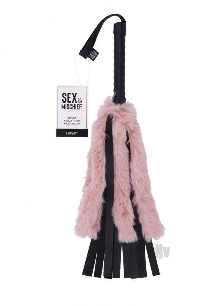 Sportsheets Sex & Mischief Brat Faux Fur Flogger