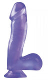 Basix Rubber Works 6.5 Dong w/Suction Cup - Purple