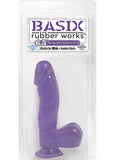 Basix Rubber Works 6.5 Dong w/Suction Cup - Purple