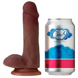 CLOUD 9 DUAL DENSITY DILDO TOUCH 6IN W/ BALLS BROWN