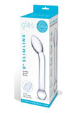 Glas 8 inches Slimline G-Spot Glass Dildo Clear