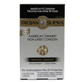 Trojan Supra Microsheer Polyurethane Condoms 6 Pack