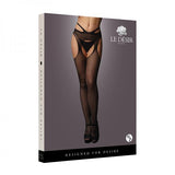 Shots Le Desir Suspender Pantyhose With Strappy Waist Black O/s