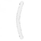 Realrock Crystal Clear Double Dong 18 In. Dual-ended Dildo Clear