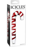 Icicles No. 59 Hand Blown Glass Massager Candy Cane