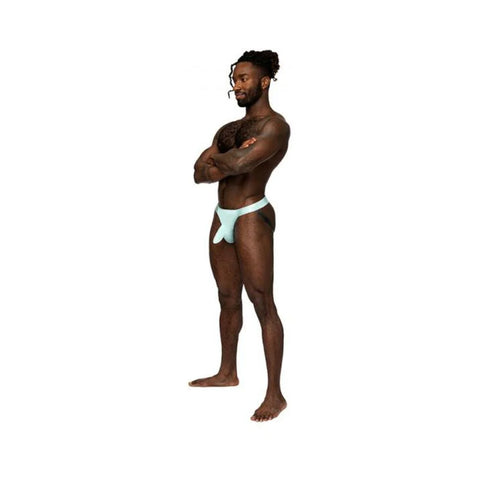 Male Power Easy Breezy Jock Sleeve Aqua S/m