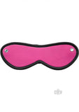 Rouge Leather Blindfold Eye Mask Pink