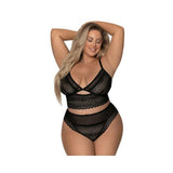 Magic Silk Modern Romance Braltt & Hipster Black Queen Size