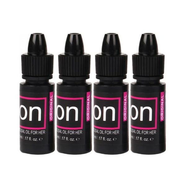 Sensuva Pack Of 4 On Original Arousal Oil 5 Ml Large Boxes Plus Vl8tdon Arousal Oil And Gel 8-piece