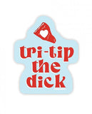 Tri Trip Naughty Sticker - Pack Of 3