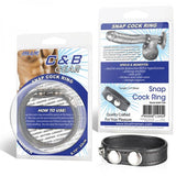C & B Gear Snap Cock Ring Black