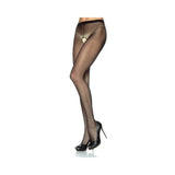 Sheer Nylon Crotchless Pantyhose Os Blk