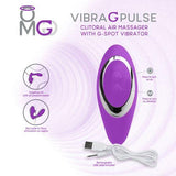 Omg Vibra G Pulse Clitoral Suction Massager W/ G-spot Vibrator Purple