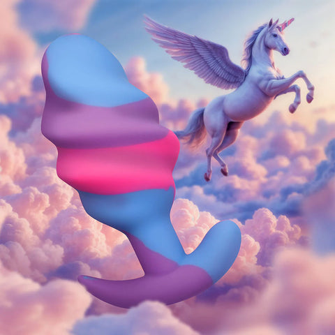 Creature Cock Unicorn Swirl Butt Plug