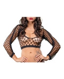 Beverly Hills Naughty Girl Crotchless All Over Mesh Leggings Black O/S