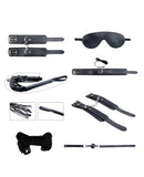 Alive Secret Desires 8 Pc BDSM Kit - Black