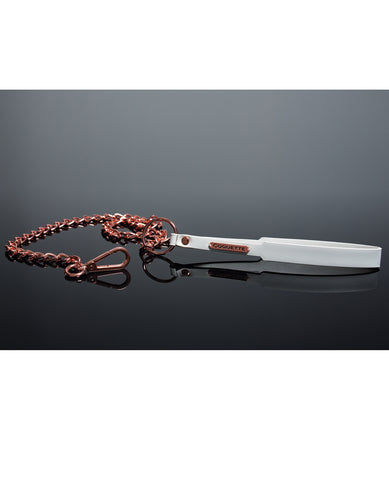 Pleasure Collection Leash - Black/Rose Gold