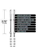 Nixie Pearl Drop Tweezer Nipple Clamps - Silver