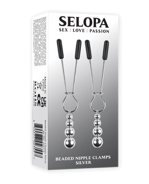 Selopa Beaded Nipple Clamps - Silver