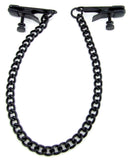 Heart 2 Heart Alligator Nipple Clamps w/Chain - Black