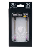 Adjustable Tweezer Nipple Clamps w/Purple Beads, Bondage Blindfolds & Restraints,- www.gspotzone.com