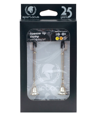 Adjustable Tweezer Nipple Clamps w/Bells, Bondage Blindfolds & Restraints,- www.gspotzone.com