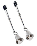 Adjustable Tweezer Nipple Clamps w/Bells, Bondage Blindfolds & Restraints,- www.gspotzone.com