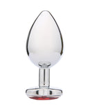 WhipSmart Heartbreaker 3.5" Heart Crystal Butt Plug - Red