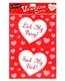 10 X-Rated Valentine Cards w/Envelopes