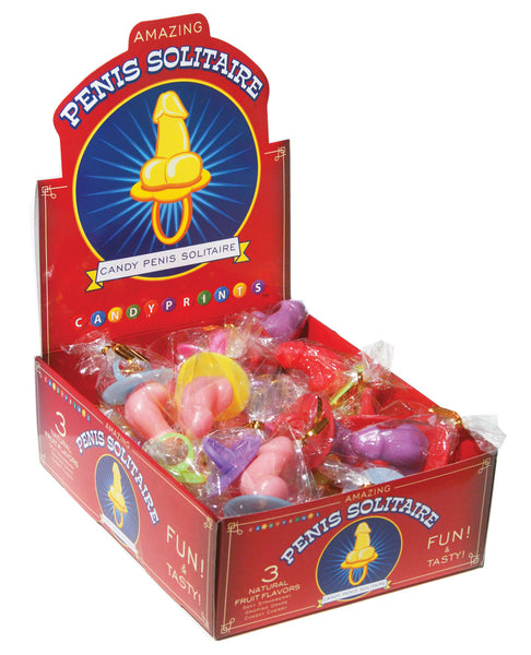 Candy Penis Solitaire Ring - Display of 30