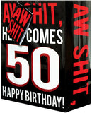 Aw Shit Here Comes 50 Gift Bag, Bachelorette & Party Supplies,- www.gspotzone.com