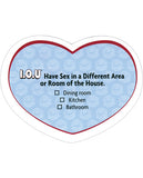 I.O.U. Sex Stickies for Him - The Ultimate Sexual Sticky Notes