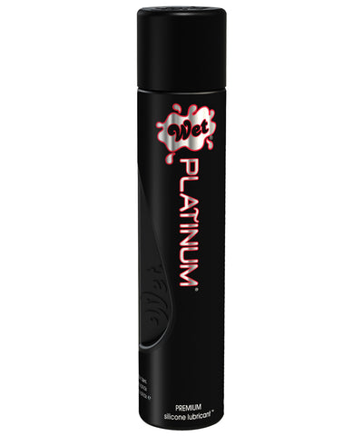Wet Platinum Premium Silicone Based Personal Lubricant - 4.2 oz Bottle