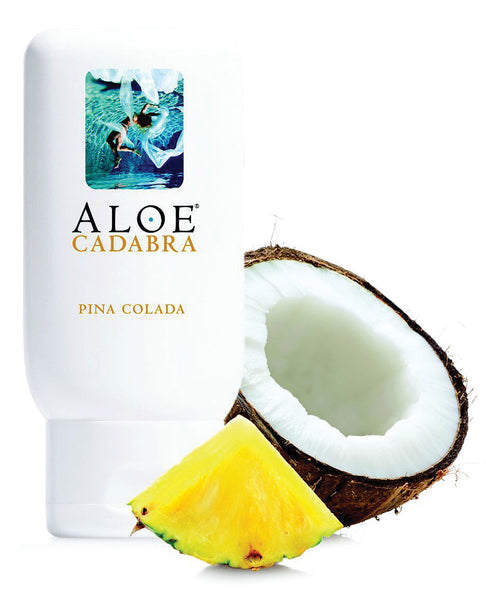 Aloe Cadabra Organic Lubricant - 2.5 oz Bottle Pina Colada, Lubricants,- www.gspotzone.com