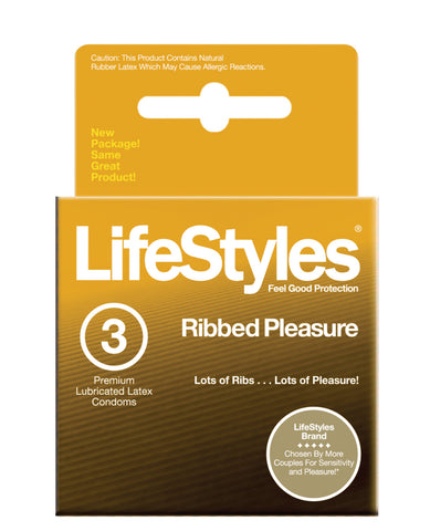 Lifestyles Ultra Ribbed - Box of 3