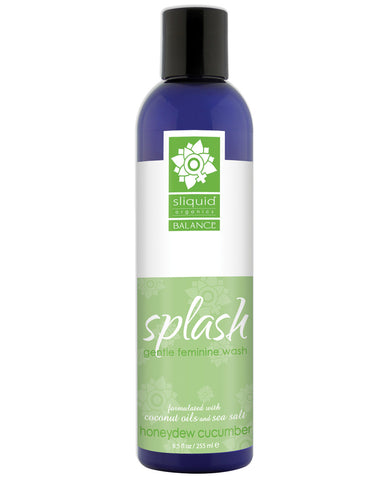Sliquid Splash Feminine Wash - 8.5 oz Honeydew Cucumber