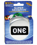 ONE Super Sensitive Condoms - Box of 3