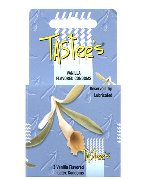 Tastees Condoms - Vanilla Box of 3