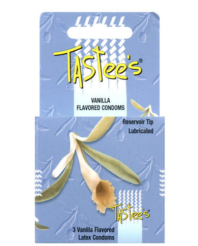 Tastees Condoms - Vanilla Box of 3