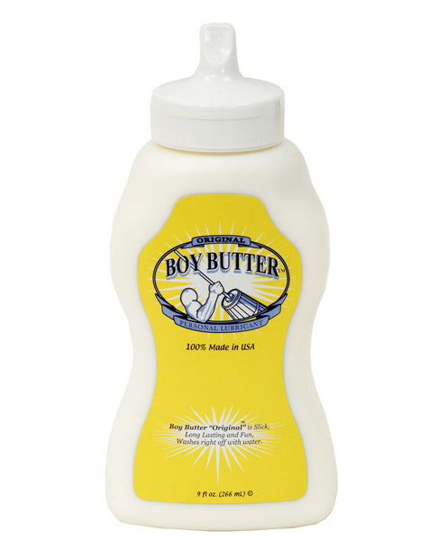 Boy Butter Churn Style  - 9 oz Squeeze Bottle